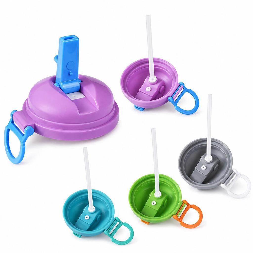 Portable Leak-Proof Straw Lid for Easy-Open Beverage Cans