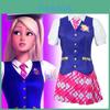 Barbie Charm Princess School Uniform Cosplay Costume For Women