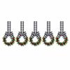 5/6pcs Pine needle Christmas Mini Wreath Pendant Simulation Wreath Hanging Ornaments  Party