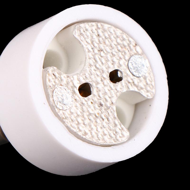 Gu10 auf MR16 Hochwertiger Keramiksockelsockel Halogen-LED-Glühbirne G4 Gu5.3 Gy6.35 Pin-Adapter Weißer Konverter Lampenfassung
