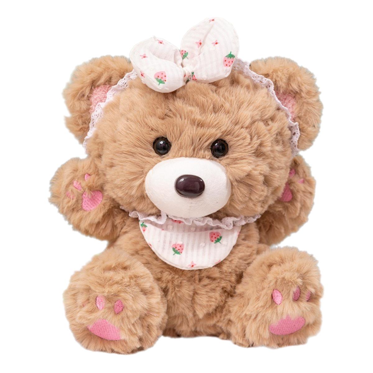 

Teddy Bear Theme Plush Toy Pillows Three Colors Childrens Gift Comfortable Soft коричневий