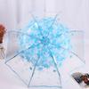 Sakura Pattern Purple/Pink/Blue Umbrella Plastic/Alloy 28cm Sakura Umbrella Stylish Lightweight Transparent Umbrella Performance