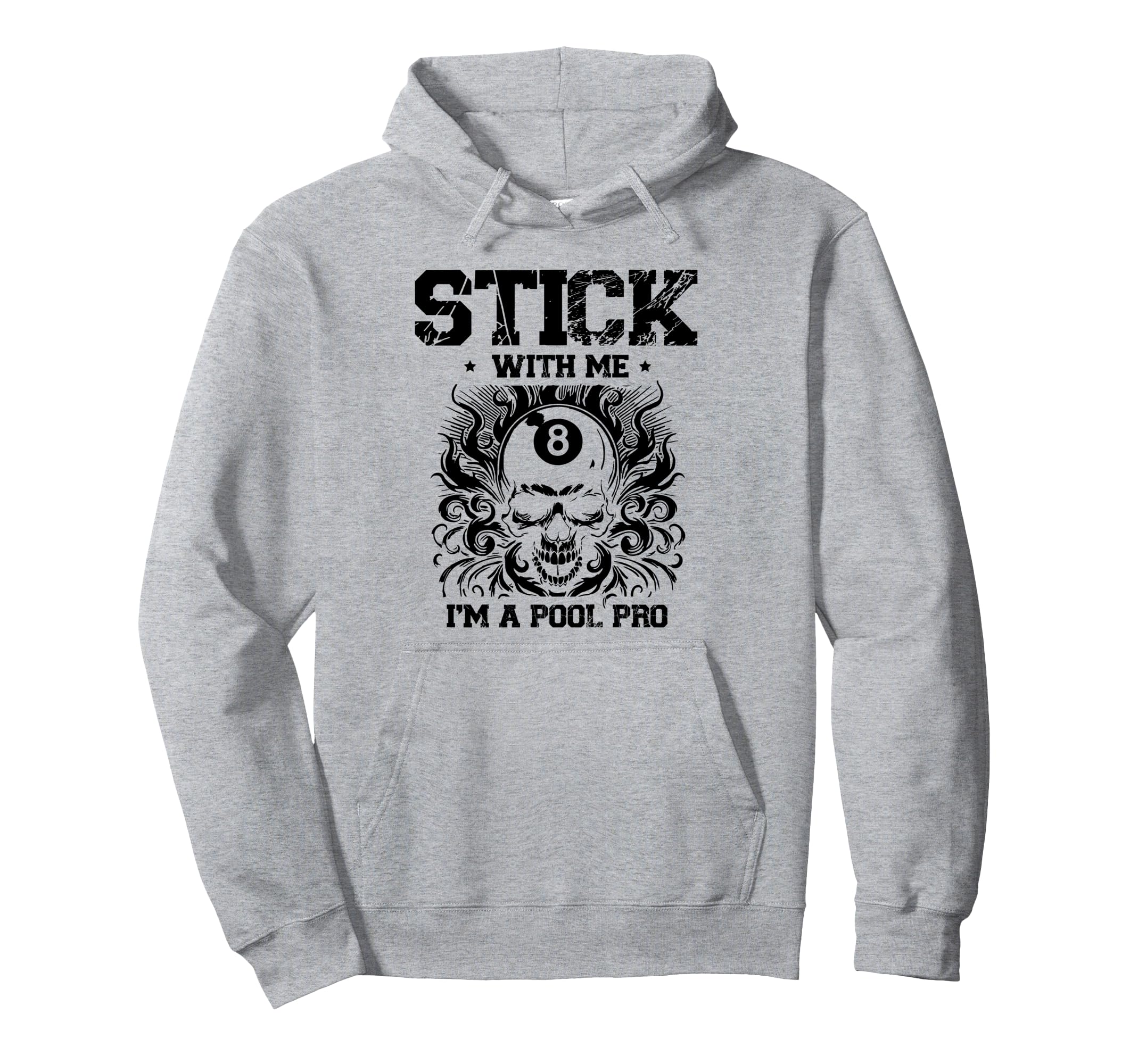 

Stick With Me A Pool Pro Billiard Cue Snooker Hoodie I m сірий колір