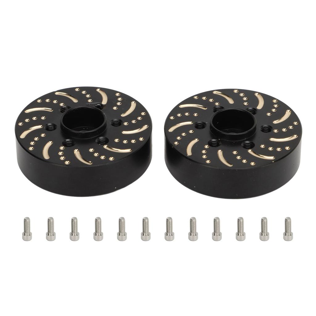 Brass Wheel Weights Brass 6 Hole Wheel Hex Hub Adapter Weight for 1.9in 2.2in Beadlock Wheel Rim