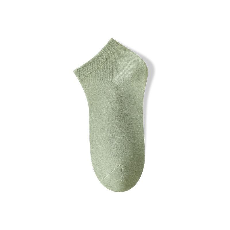 Men's Anti-odor and Sweat-absorbing Summer Thin Short Socks, Pure Cotton Shallow Mouth Boat Socks, Breathable Business Mid-calf Men's Socks