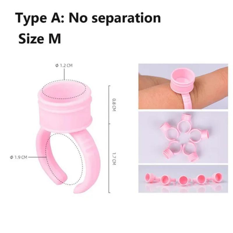 100 Pcs/set Disposable Mini Tattoo Ink Cup For Tattoo Supplies Accessorie Eyelash Grafting Glue Cup Makeup Tools