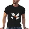 Puffins In Love. T-Shirt Street Art Print Tee Shirt