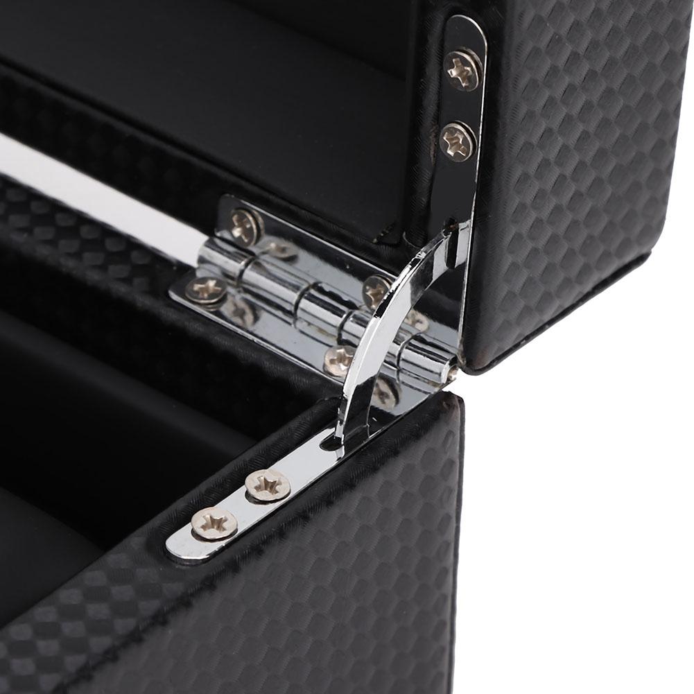 Pudełko na 12 zegarków skórzane etui ekspozycyjne organizer wysokiej jakości przechowywanie biżuterii czarne