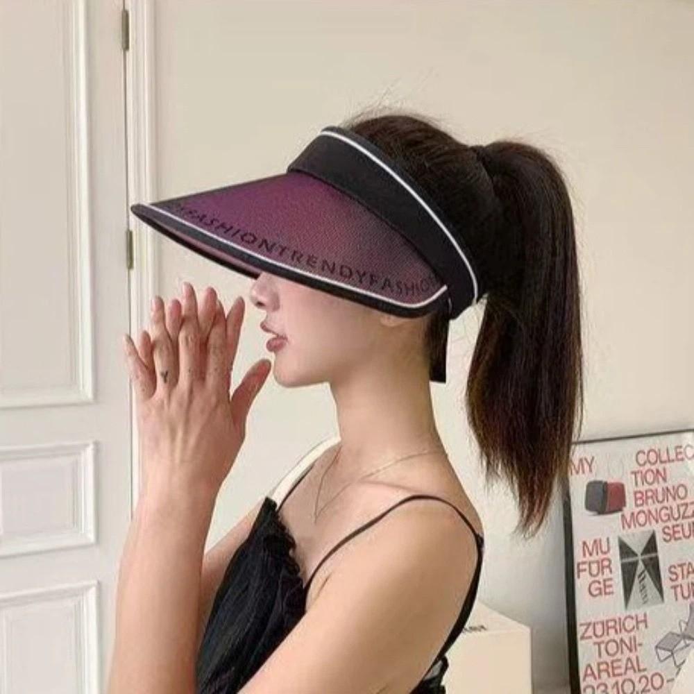 UV Protection Empty Top Visors UPF50+ Beach Hat New Women's Hat for Outdoor Beach