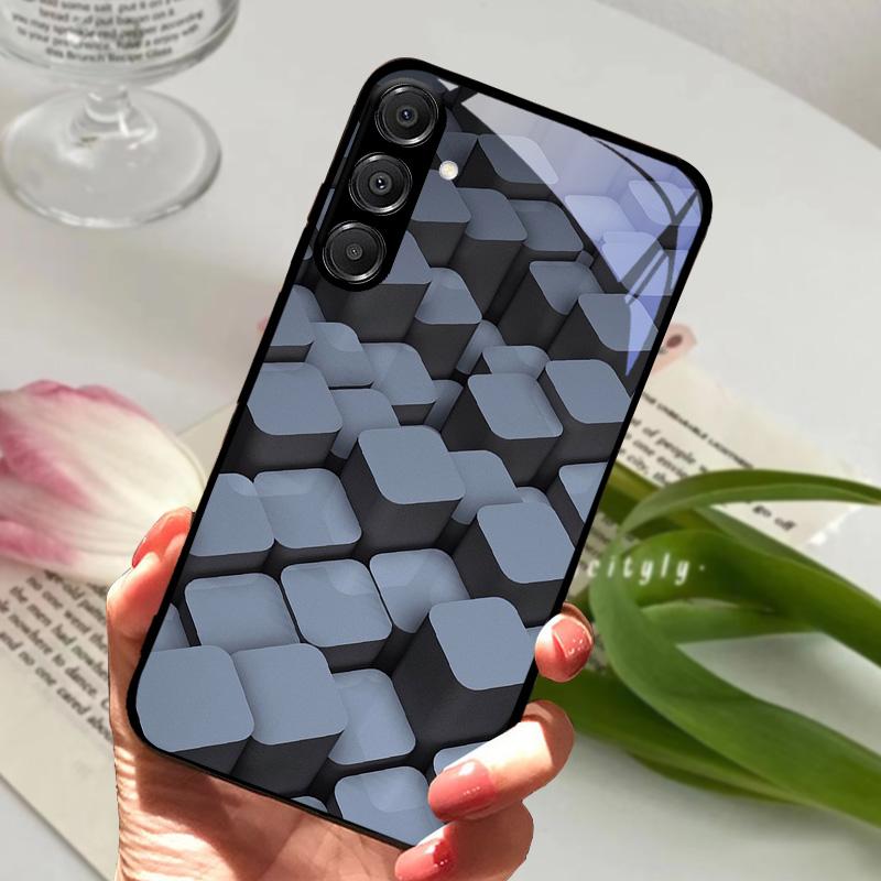 For Samsung A26 5G Case Hard PC Tempered Glass Phone Cover For Samsung Galaxy A36 A56 5G Fashion Animal Glass Protector Cases