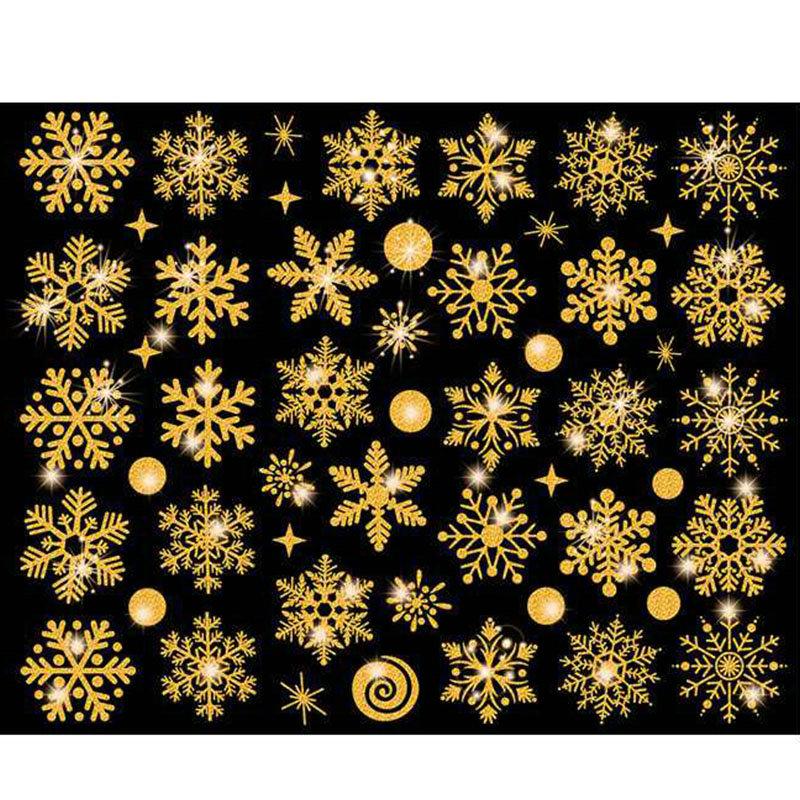 Wandaufkleber, dekorative Glasaufkleber, elektrostatische Weihnachten, schöne schicke Schneeflocken-Fensteraufkleber, charmant