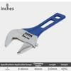 6/8inch Adjustable Spanner Short Handle Hand Tool Universal Bathroom Wrench  Repair Tool