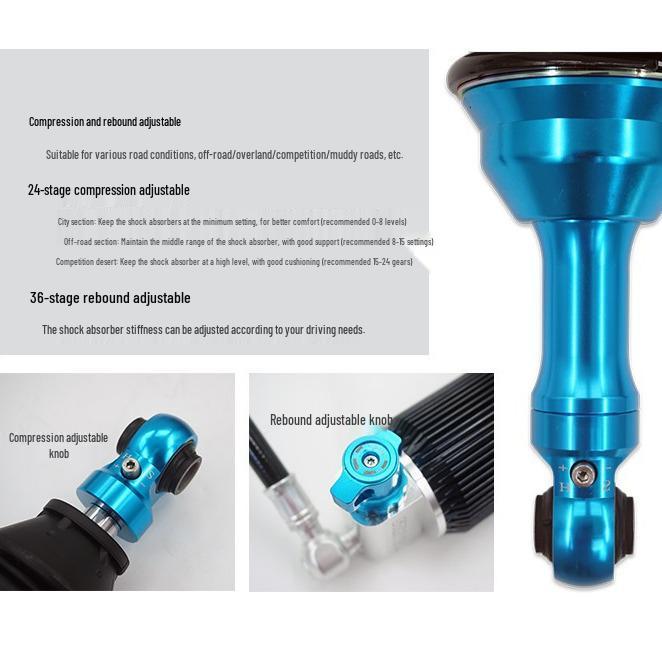 Land Cruiser 5700LC200 Off-Road Adjustable Nitrogen Shock Absorber 2-Inch Lift Kit