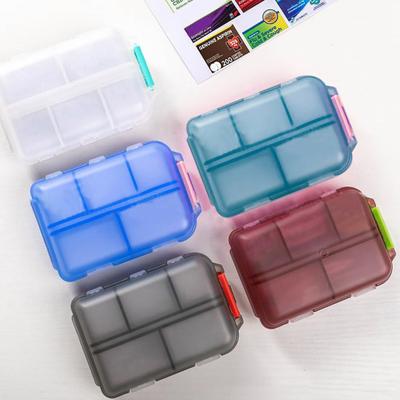 Pillen-Organizer mit 147 DIY-Etiketten, 10 Fächer, großes Fassungsvermögen, transparente Tasche, Apotheke, Reise, Kapsel, Tablet, Aufbewahrungsbox, Behälter