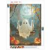 DIY Diamond Painting Canvas Cute Ghost Swing Pumpkin Design 5D Full Drill Art Creative Leisure Craft Home Decor Wall Decoration