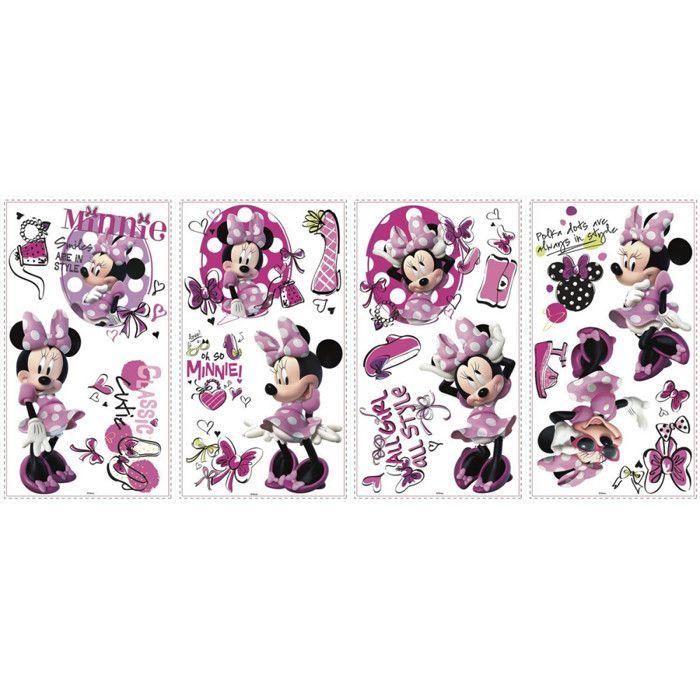 Disney Minnie Fashionista Stickers - The Deco Factory - Repositionable - Pink - Child