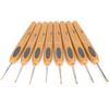 8Pcs Sewing Crochet Hook Kit Thread Ergonomic Soft Grip Handle Sweater Knitting Tools