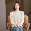 Women's 100% Wool Half-High Neck Knit Sweater