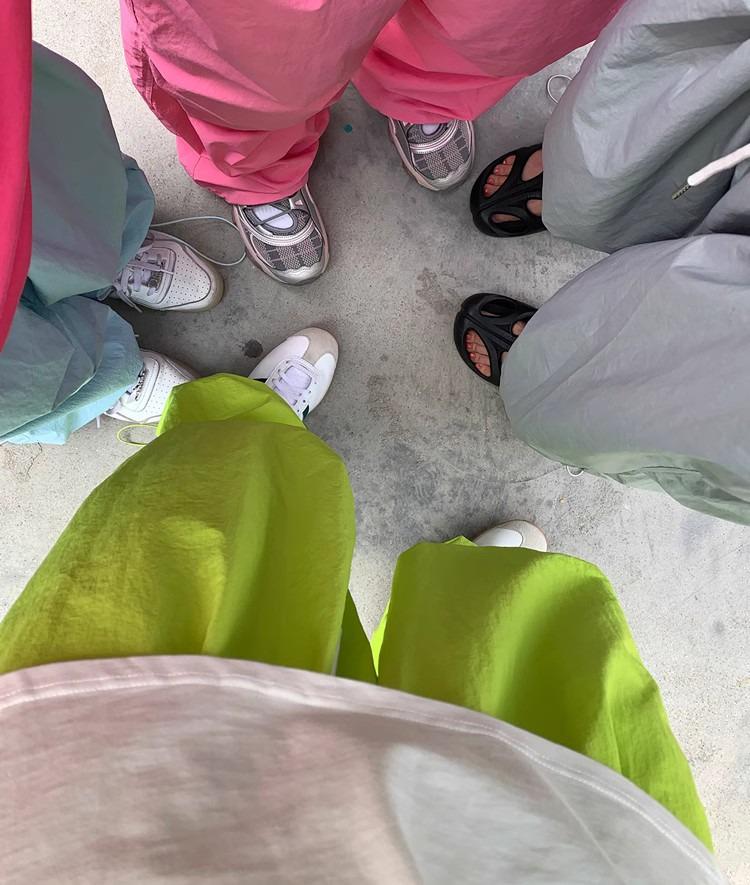 Żywe Wodoodporne Szybkoschnące Casualowe Spodnie Nylonowe - Modne Wiatroodporne Spodnie Spadochronowe