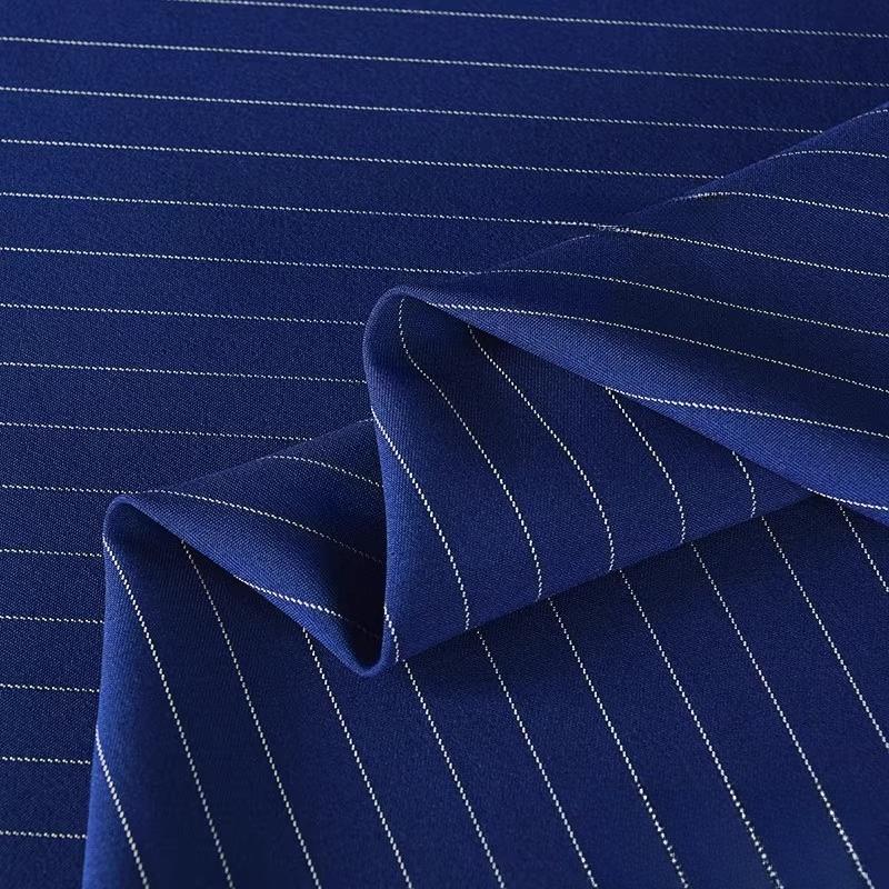 100/300/500cm Vertical Stripe Fabric Wrinkle Resistant Drapable Professional Suits Pant Dresses Office Apparel Textile Fabric