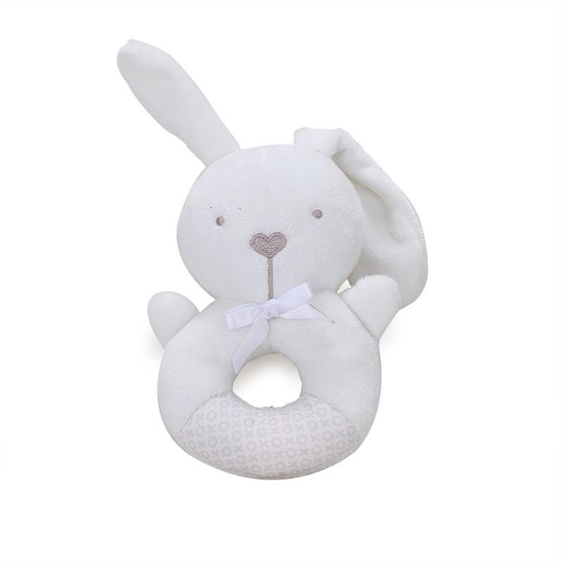 Baby Plush Animal Rattle Toy With Sound And Grasping For Early Education And Development