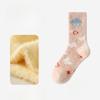 Women's Autumn and Winter Mid-calf Socks, Mink Fleece Thickened Warm Floor Socks, Sleeping Socks, Coral Fleece Socks