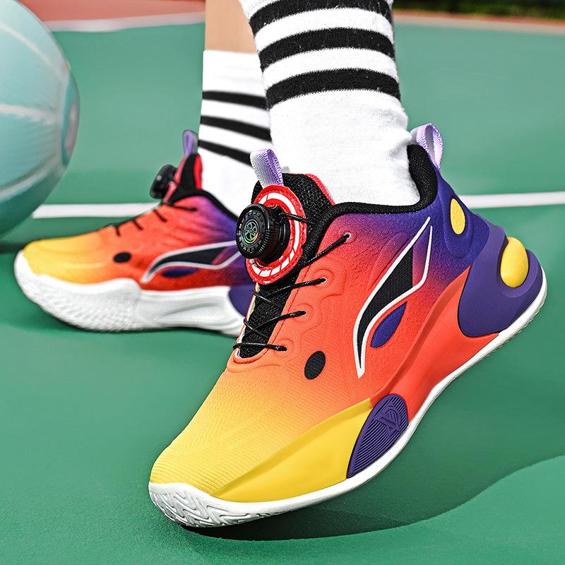 Boys Shoes New Casual Summer Sports Shoes Versatile Trend Sports Children's High-top Sports Basketball Shoes