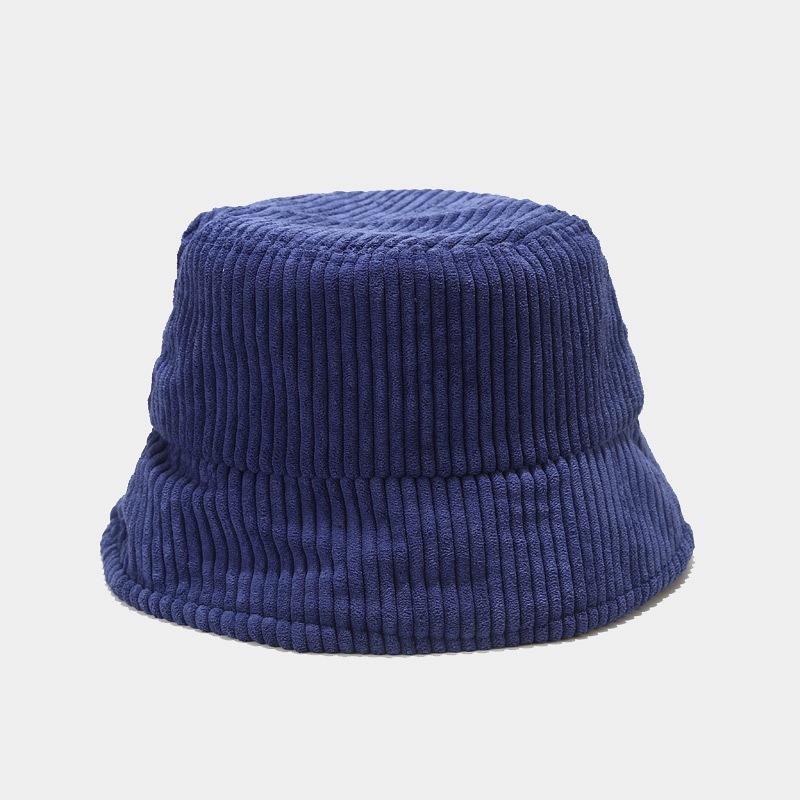 New Women Fall Winter Classic Corduroy Bucket Hat Outdoor Panama Harajuku Fishing Bucket Hats for Female Male Unisex Casual Cap