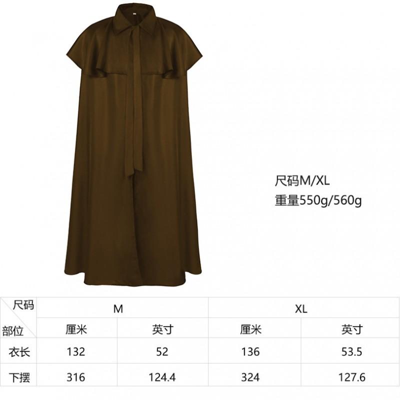 Medieval Hooded Gothic Coat Halloween Devil Wizard Death Cloak Robe Women