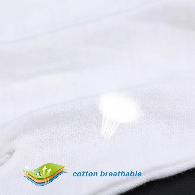 10Pairs Disposable Soft Cotton Gloves Inspection Mittens Jewelry Coins Silver Elastic Lining Men Women Gloves