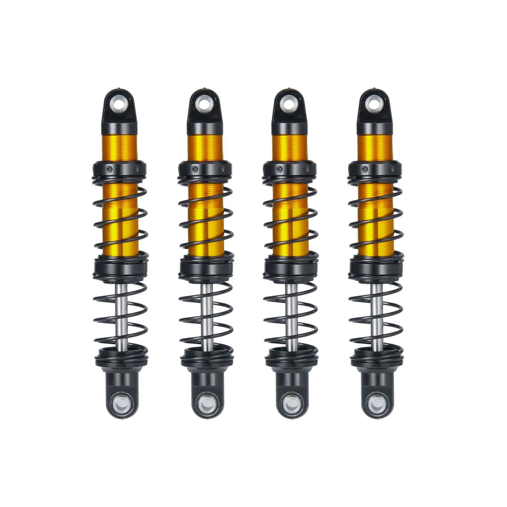 Four IR Racing Aluminum Shock Absorbers for SCX10 RC Crawler (80mm) 90046