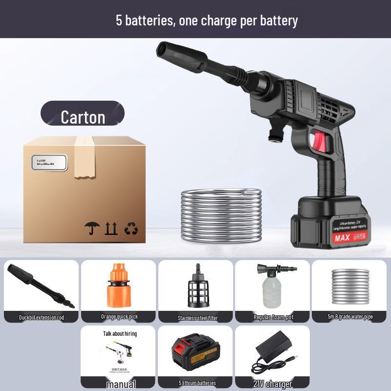 Wireless High-Pressure Electric Car Wash Gun