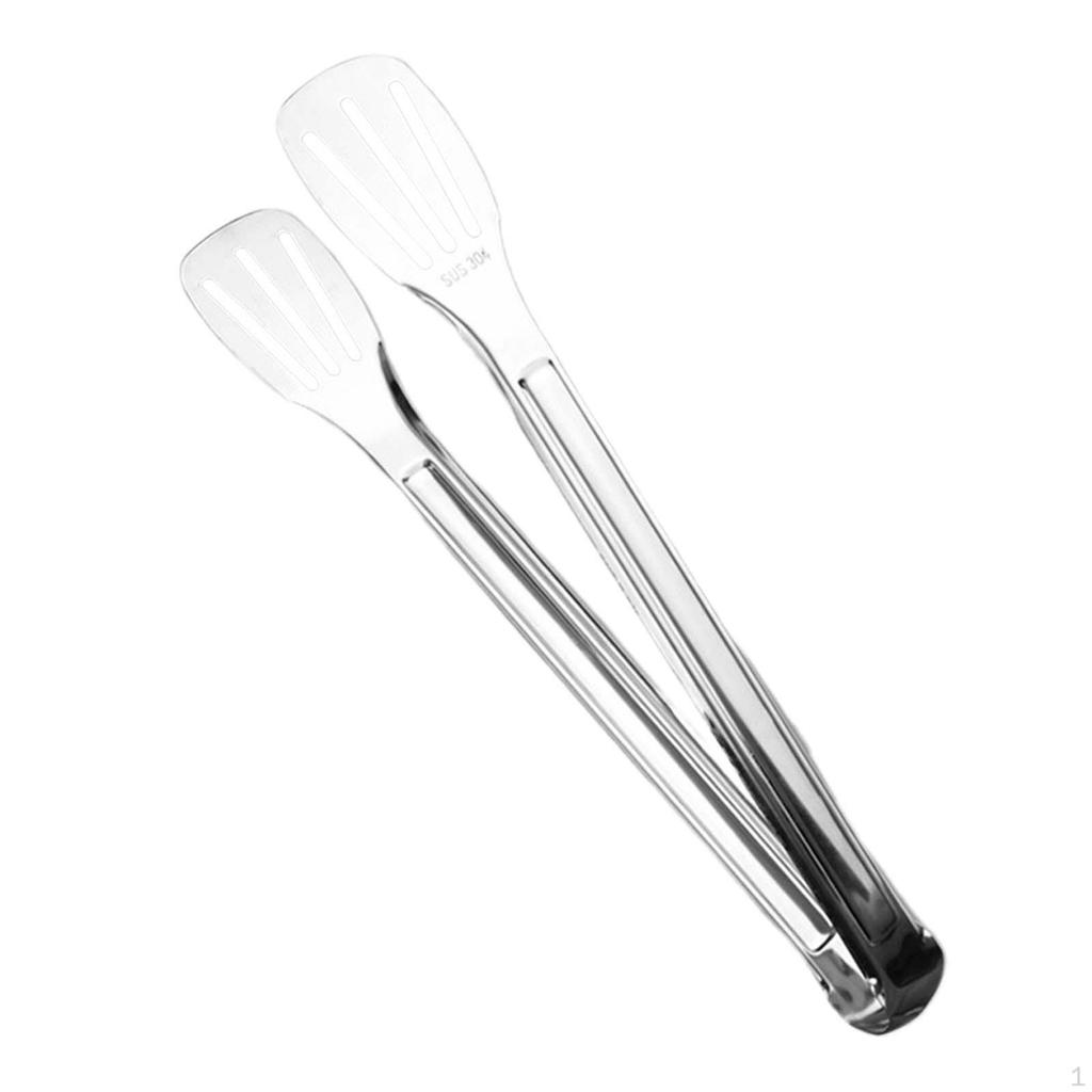 Durable Stainless Steel Kitchen Tongs - Essential Tool for Grilling and Baking