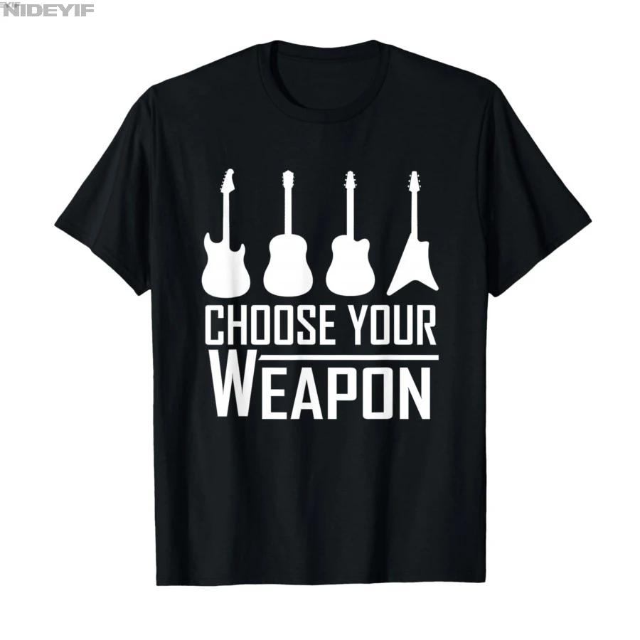 Guitarist T Shirt Choose Your Guitar Design Tshirt For Men Women 100 Cotton T Shirts Short Sleeve Tops 04103