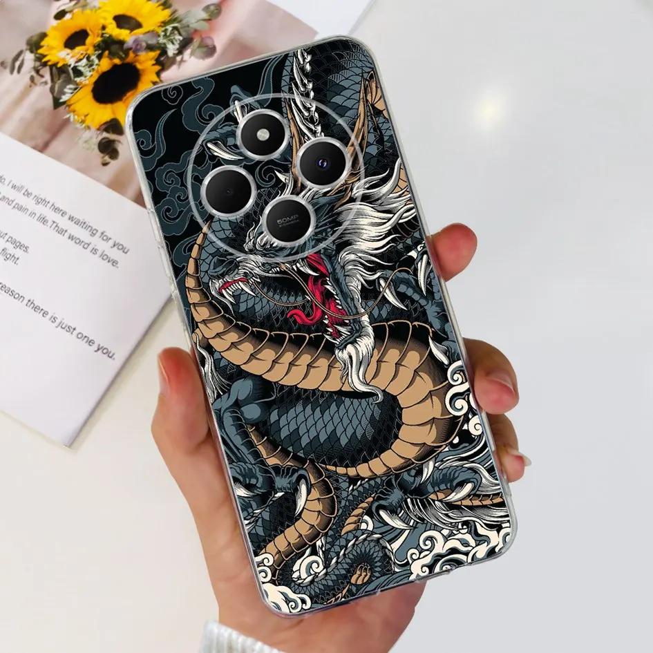 For Xiaomi Poco C75 Case 2024 New Stylish Flower Soft Transparent Silicone Phone Cover For Xiaomi Poco C75 4G C 75 PocoC75 Coque