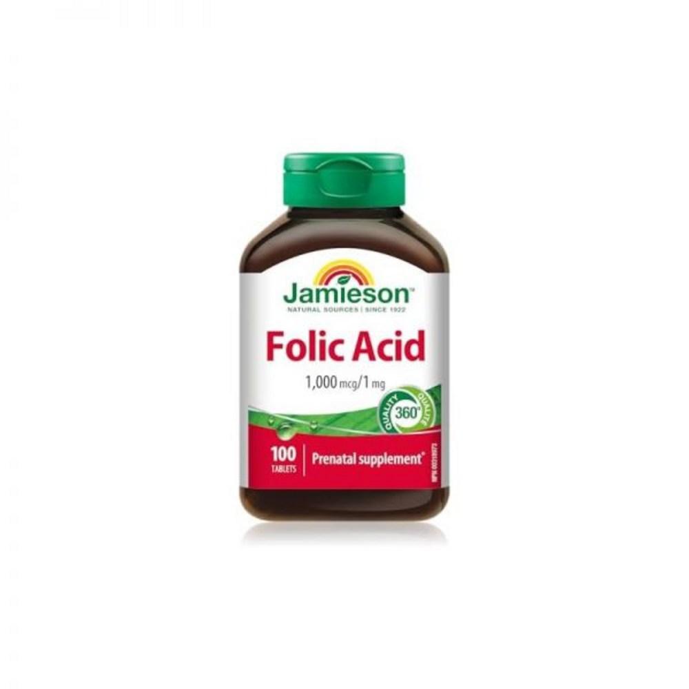 Jamison Folic Acid 1mg 100 Tablets 1 Pcs