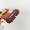 Cute 3D Dachshund Dog Color Block Phone Case, Leather Texture Protective Cover for iPhone