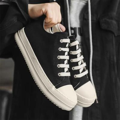2025 Neue Nischen-Street-Paar-Canvas-Schuhe Herren-Sneakers Lässig Dicke Sohle Herrenschuhe X189 Polyurethansohle Gummi-Schuhvorderteil