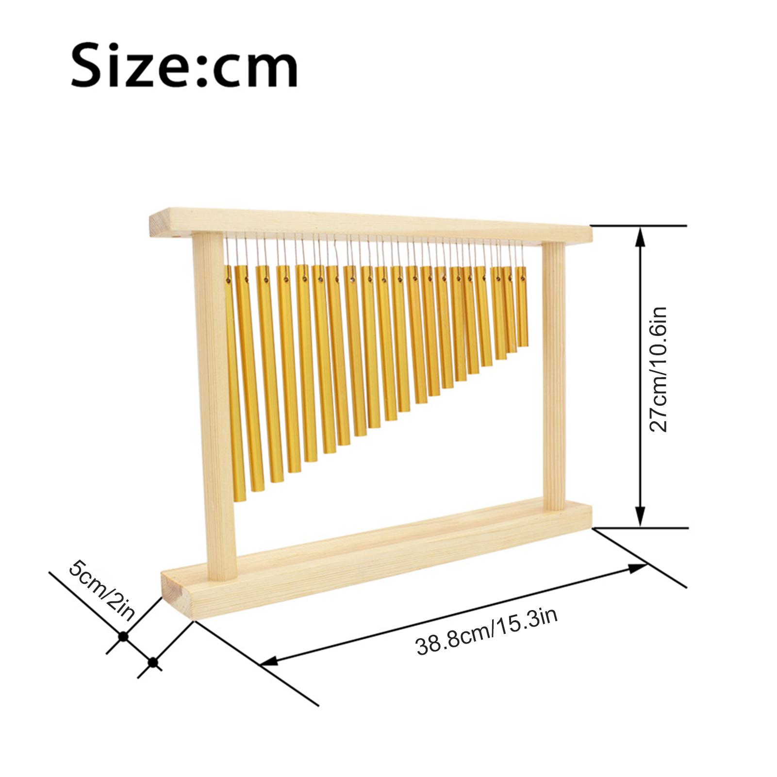 

20 баров однорядный музыкальный ударный инструмент колокольчики духовой колокольчик с деревянной подставкой палочка