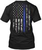 Blue Line Camo Flag Usa T-Shirt Made In the USA Size S To 5XL Unisex T-Shirt