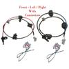 2 ABS Wheel Speed Sensor + Connectors  Front L/R Fits: Nissan Altima Maxima