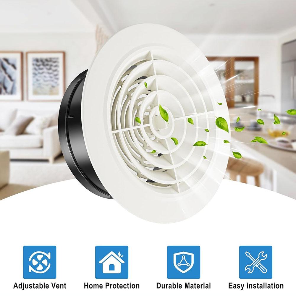 ABS Ventilation Grille Vent Cover Ventilation Grille Rotating Button