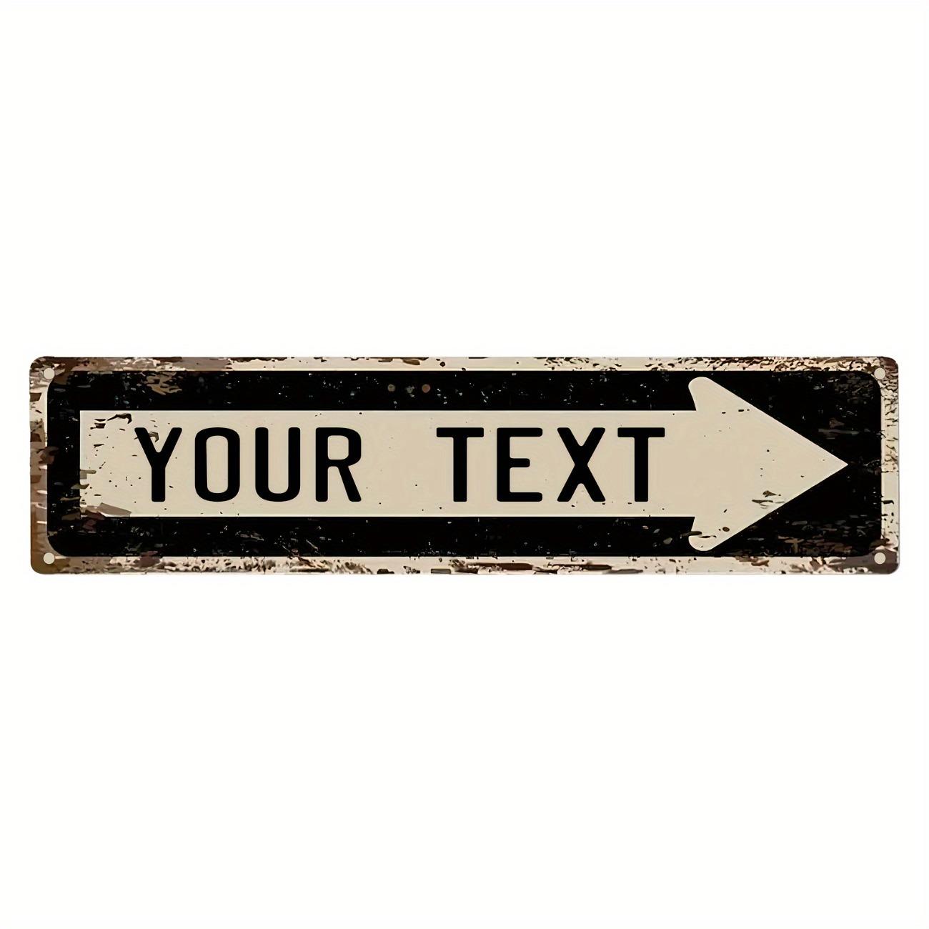 

Metal Arrow Wall Sign Vintage Rustic Decor 40x10cm Indoor Outdoor Hanging Plaque чорний