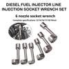 Kraftstoffleitung Steckschlüssel Diesel-Kraftstoffeinspritzleitung Einspritz-Steckschlüssel Kraftstoffeinspritzrohr Steckschlüssel für Autoreparaturwerkzeug
