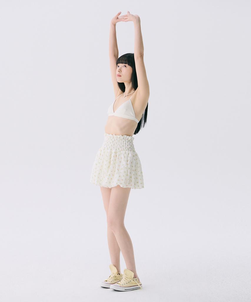 Jun Jun Space Vol12. Smocked Cloud Skirt_Pink(Vol12. Smoked Cloud Skirt_Pink)