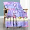 Wow! Wow! Wubbzy Customize Your Name Blanket Lightweight Personalized Blanket Comfortable for Bedding Living Room Picnics Livingroom