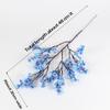 T02C!16 Pcs Artificial Flowers Real Touch Gypsophila Faux Flowers For Home Floral Arrangements Wedding Outdoor Decor