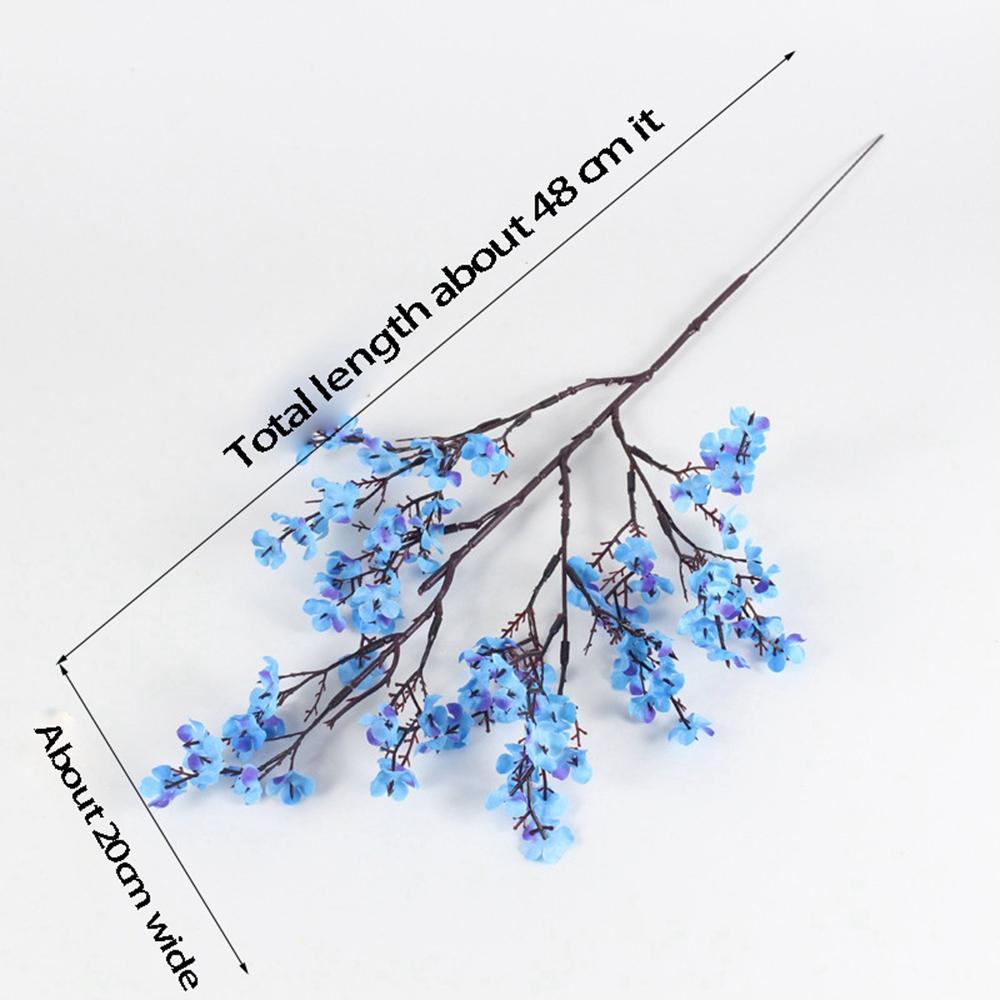 T02C!16 Pcs Artificial Flowers Real Touch Gypsophila Faux Flowers For Home Floral Arrangements Wedding Outdoor Decor