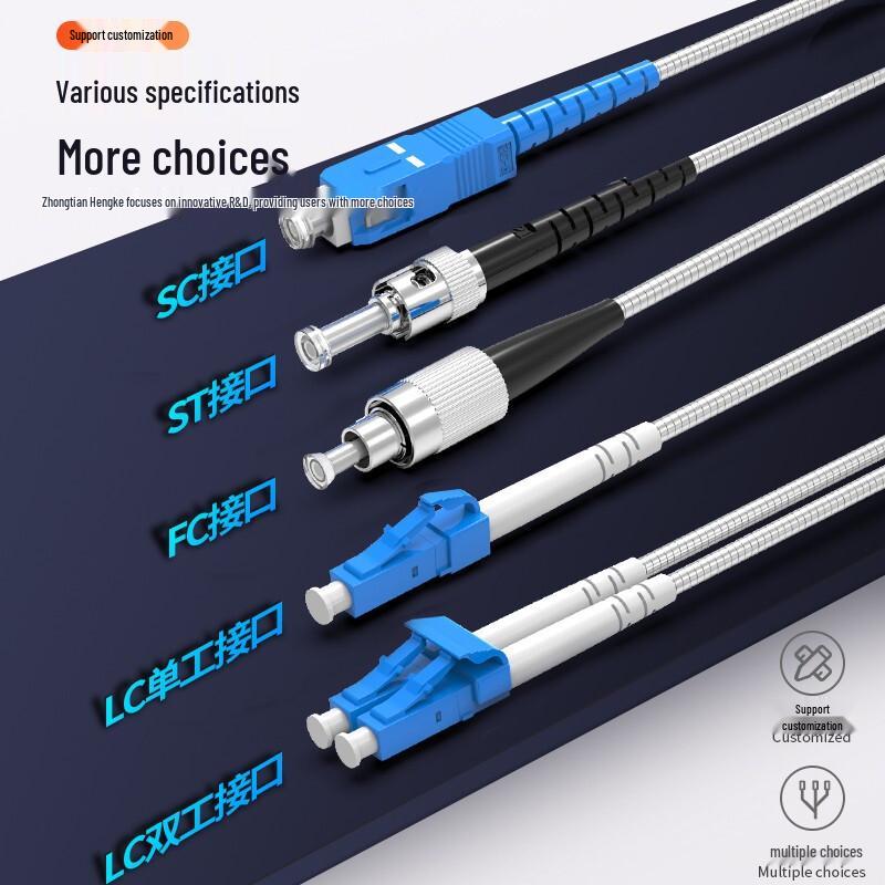 Zhongtianhengke Telecom-Grade Field Armored Fiber Optic Patch Cable