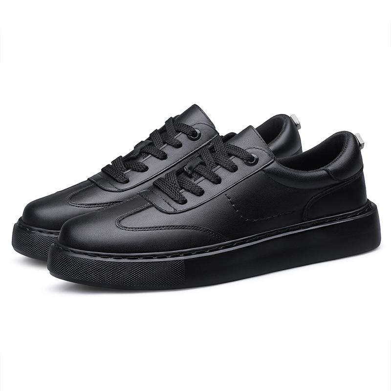 Fashion Male Skate Shoe Genuine Leather Mens Sneakers Male Comfortable Flats Handmade Men Casual Shoes Hot Sale Male Walking Footwear